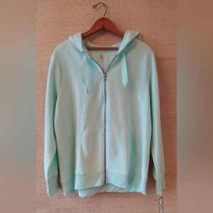 MTA Sport Baby Blue Zip Front Hoodie